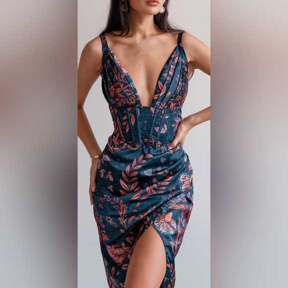 Averie Draped Mini Dress - Picture 1 of 3